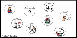 Example of Amorphous Visual Schedule