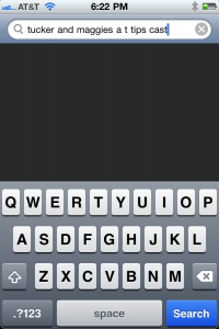 Screenshot of the message written by Tucker that read "Tucker and Maggie A.T.TIPSCAST"