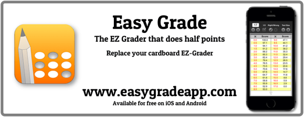 Advertisement for Easy Grade app